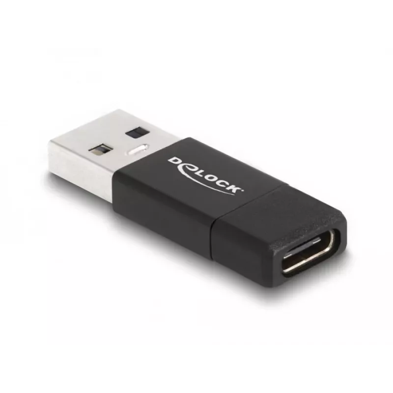 DeLOCK 60001 Jungties keitiklis USB A į USB C, juodas
