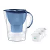 Vandens filtro ąsotis BRITA Marella 2,4 L su 3 Pure Performance kasetėmis, Maxtra Pro, mėlynas