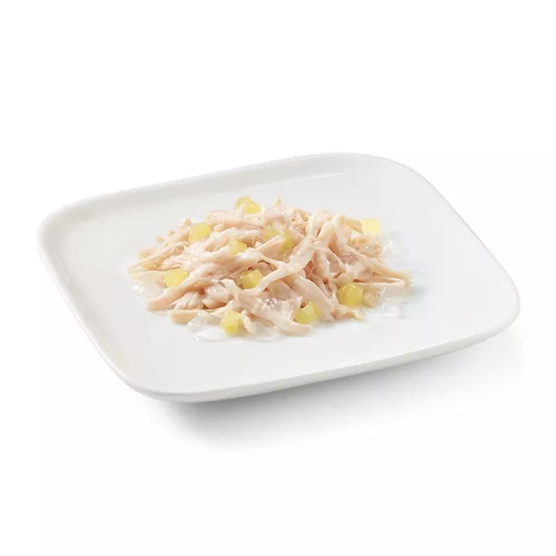 SCHESIR vištiena su ananasu želėje - šlapias šunų maistas - 150g