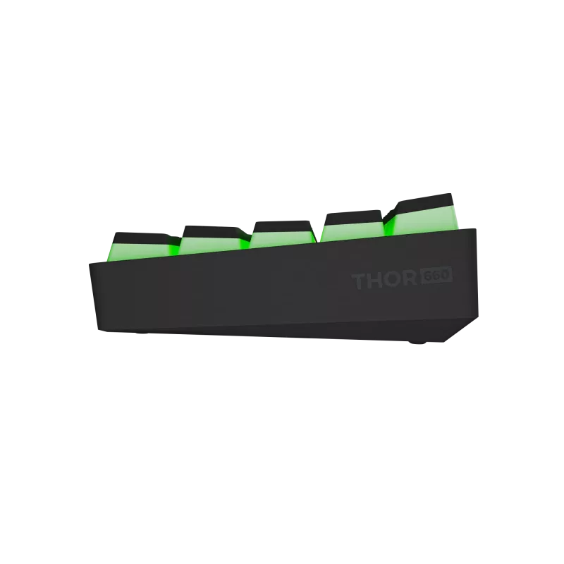 Gaming klaviatūra Genesis THOR 660 G2 – belaidė (2,4 GHz, Bluetooth) ir laidinė kompaktiško išdėstymo