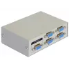 DeLock Switch VGA 4 prievadų rankinis dvipusis - ekrano jungiklis - 4 x VGA - stalinis (87635)