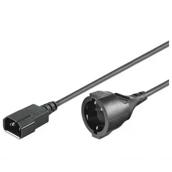 Microconnect PE130100 maitinimo laidas juodas 1 m C14 jungtis