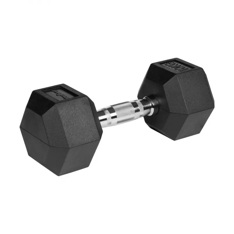 Guminiai ketaus svarmenys HEX 2x10 kg REBEL ACTIVE
