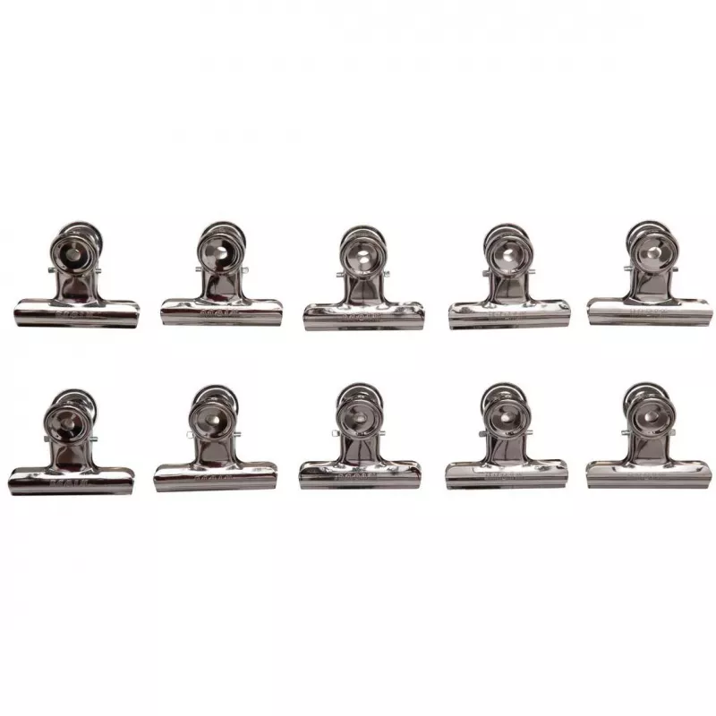MAUL Metalinis popieriaus segtuvas, spalva: nikelis, plotis: 50 mm, užveržimo plotis: 20 mm, savitarnos pakuotė (21750-96)