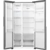 Gorenje HZF55082 NRS917E41XWD G400, Laisvai pastatomas šaldytuvas su šaldikliu, American door, Pilka, 2 durys, Liečiamas valdymas, LED