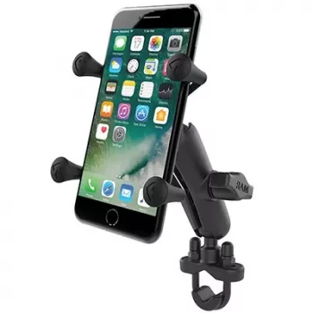 RAM Mounts X-Grip telefono laikiklis su vairo U formos varžtų pagrindu