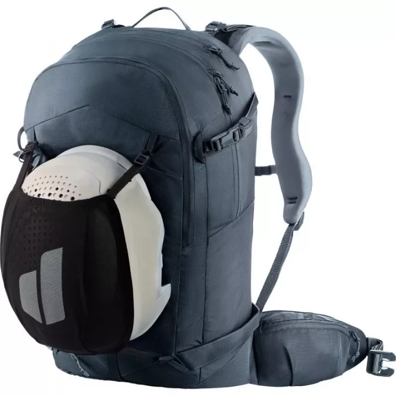 Kuprinė DEUTER Freerider Pro 34+ – techninė freeride slidžių žygiams, 34 L, juoda, šalmo laikiklis, klubų diržas