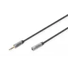 Digitus Audio ilginimo kabelis 3,5 mm lizdas – 3,5 mm kištukas 1,8 m juodas