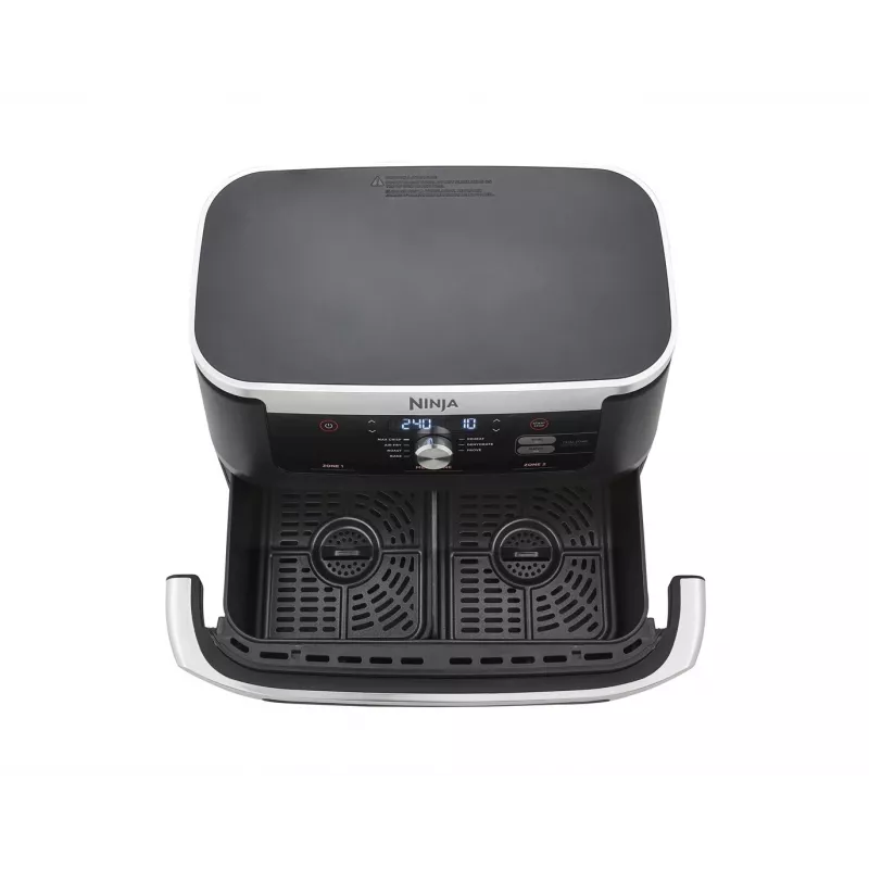 Kepimo indas Ninja AF500EU dvigubas 10,4 L atskiras 2470 W karšto oro gruzdintuvė Juoda, Nerūdijantis plienas