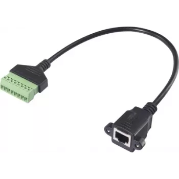 Renkforce RJ45 tinklo adapterio kabelis [1x RJ45 lizdas 8p8c – 1x gnybtinis jungimas] 30 cm (RF-6443976)