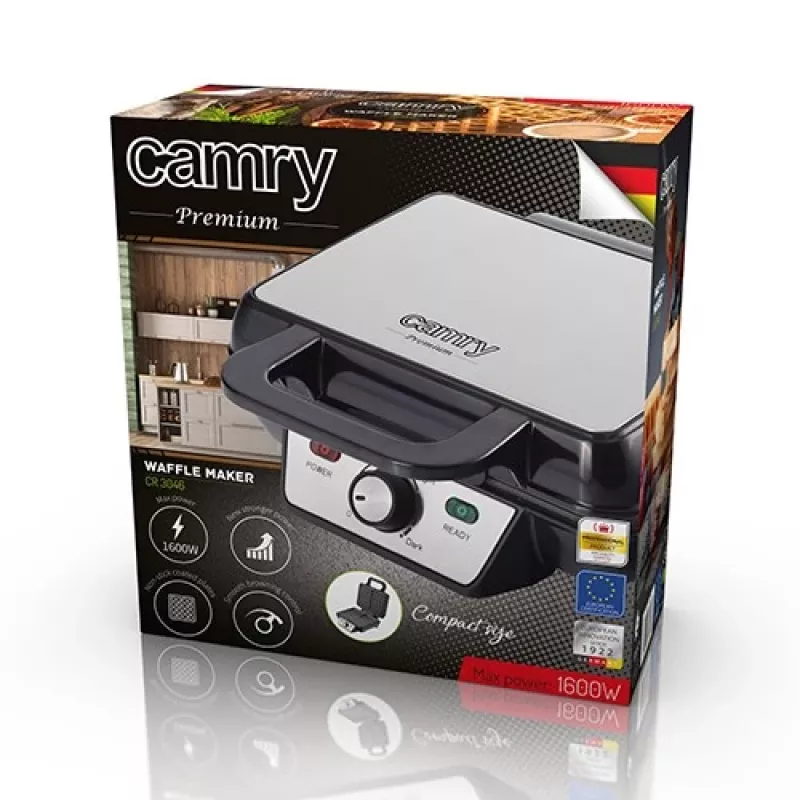 Vafelinė Camry CR 3046 2 vnt Juoda 1000 W (CR 3046) - Adler