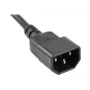 Ilgintuvas Lanberg PS0-04E-0100-IEC-BK 1m 4 kištukiniai lizdai (E tipo) juodas