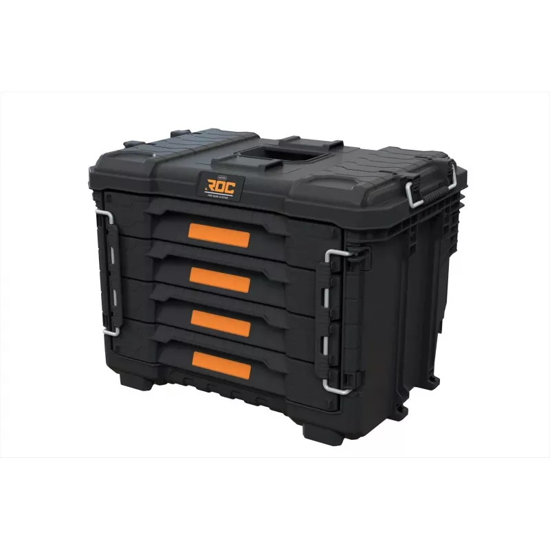 Dėžė įrankiams KETER DIY ROC Pro Gear 4 stalčiai XL, technopolimeras, 25 L