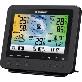Bresser Optics 7002580 skaitmeninė orų stotelė, juoda, AC, Wi-Fi