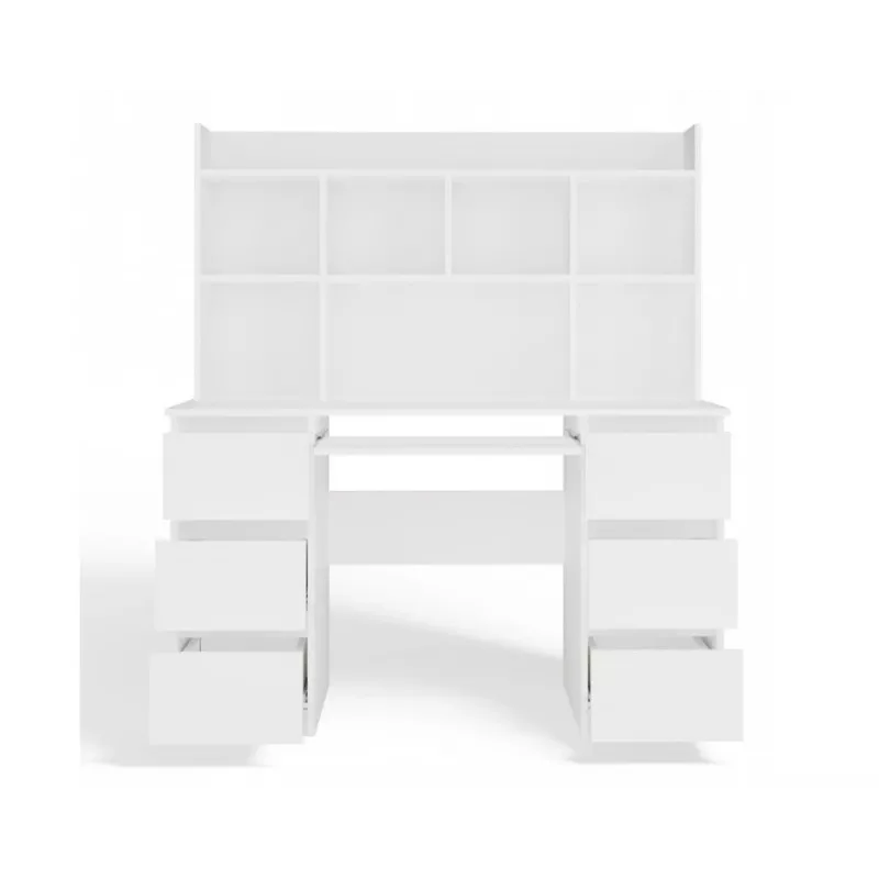 KUBA Rašomasis stalas komplektas + Extension Piece, baltas