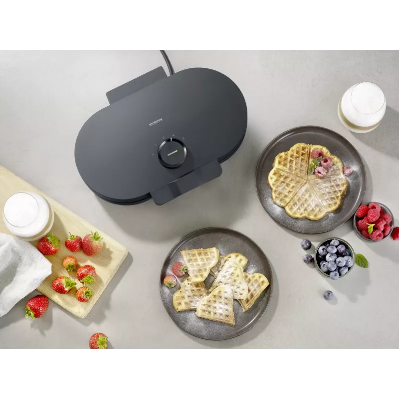 Vafelinė Severin WA 2118 2 vafeliai 1200 W juoda