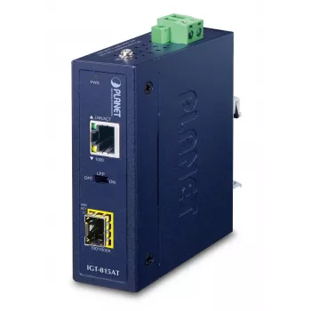 PLANET IGT-815AT tinklo medijos keitiklis 1000 Mbit/s Daugiamodis, Vienmodis Mėlynas