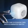 Power Cube QOLTEC 52547 maitinimo blokas 3×AC lizdai, 2×USB-A, 1×USB-C PD 20W