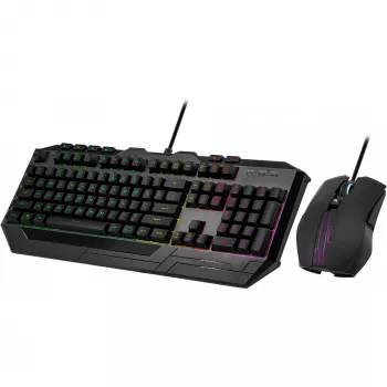Cooler Master Devastator 4 [DE] juoda RGB peržiūrėta versija (SGB-3000-KKMF4-DE) – žaidimų klaviatūros ir pelės rinkinys