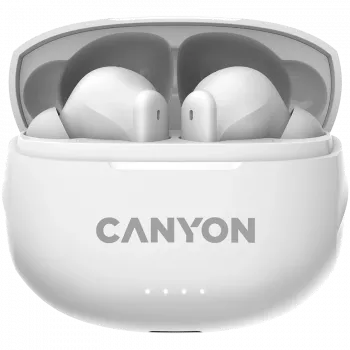 Belaidės ausinės Canyon CNS-TWS8W Baltos