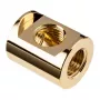 EK Water Blocks EK-Quantum Torque Splitter 3F T -Gold žalvarinis adapteris 28 mm aukštis 2,3 cm skersmuo