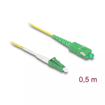 DeLOCK 83234 InfiniBand šviesolaidinis kabelis 0,5 m LC SC LC/APC geltonas