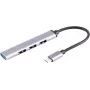 USB-C hub ShiverPeaks 13-50002 — 4× USB-A 3.0 plonas adapteris USB-C prievadams