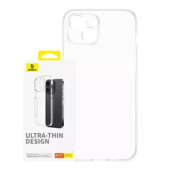 Dėklas telefonui Baseus OS-Lucent Series iPhone 15 Plus, skaidrus, plonas, permatomas apsauginis