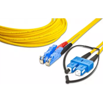 Lightwin aukštos kokybės dvigubas LWL jungiamasis laidas - SM - LSH - SC (LDP-09 LSH-SC 10.0)