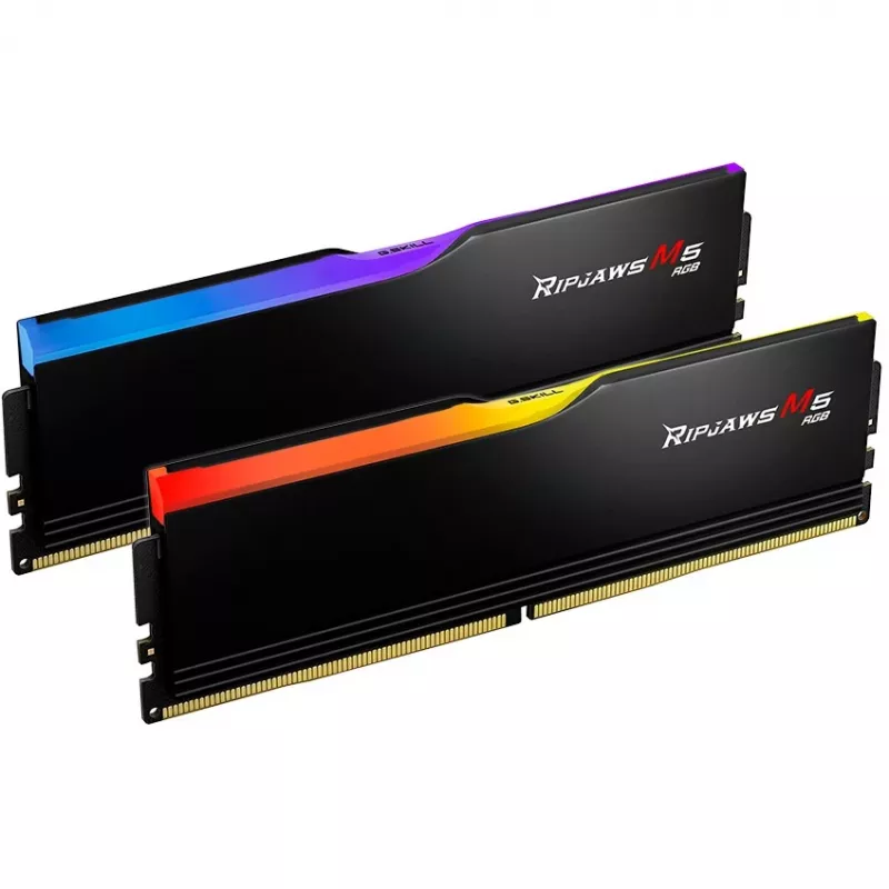 G.Skill Ripjaws M5 RGB 64 GB (2x 32 GB) DDR5-6400 Dual-Kit, juoda, INTEL XMP