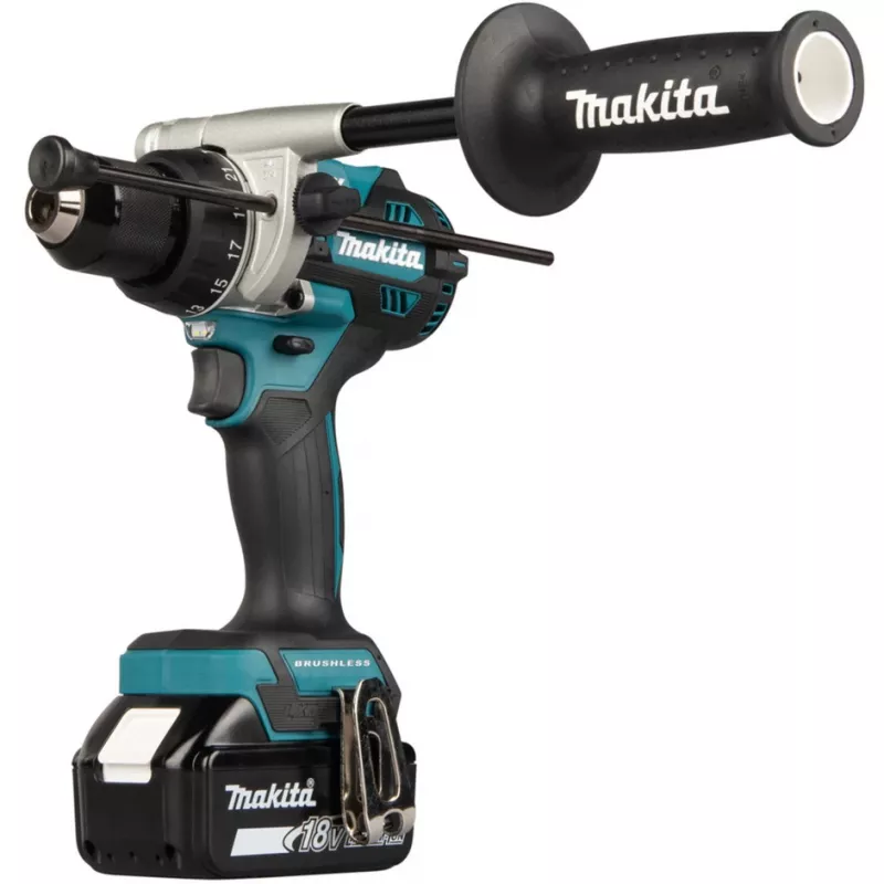 Belaidis gręžtuvas-suktuvas Makita DHP492Z 18 V, bešepetėlis variklis, 2 greičiai, griebtuvas 13 mm