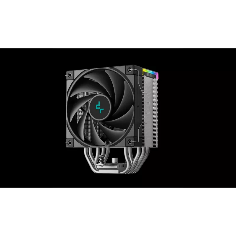 Oro aušintuvas DeepCool AK500S Digital SE — 120 mm ventiliatorius, LGA1700/AM5/AM4 ir Intel LGA115x/1200 lizdų palaikymas, Juodas