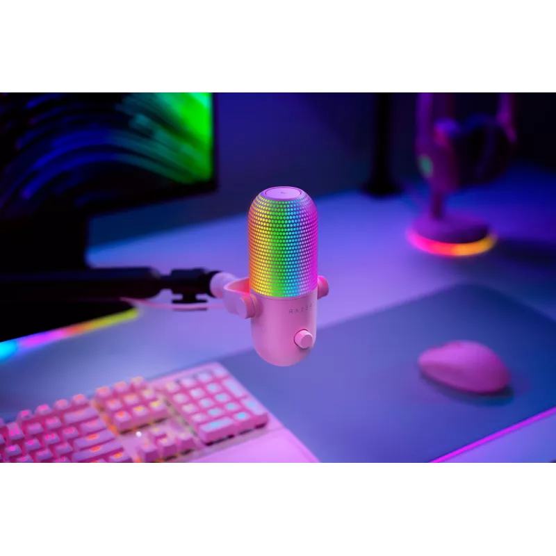 Razer Seiren V3 Chroma Pink PC mikrofonas