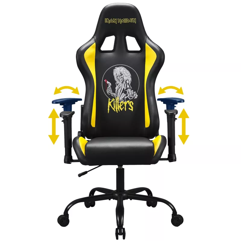 Gaminė kėdė SUBSONIC Subsonic Pro Iron Maiden Killers – ergonominis dizainas, reguliuojamas aukštis