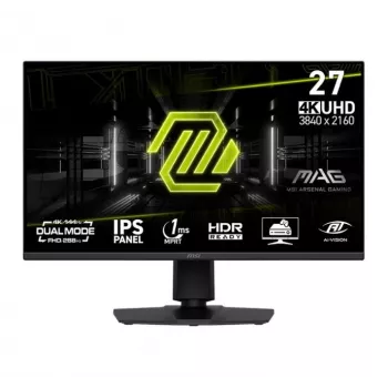 MSI MAG 275UPD E14 žaidimų monitorius – 27 colių, 4K UHD, dvigubas režimas: UHD 144 Hz / FHD 288 Hz, energijos klasė F (9S6-3CE89M-016)