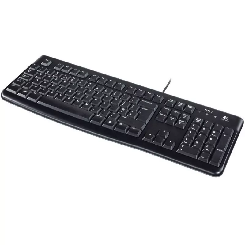 Klaviatūra Logitech K120 for Business, pilno dydžio, AZERTY, USB, juoda