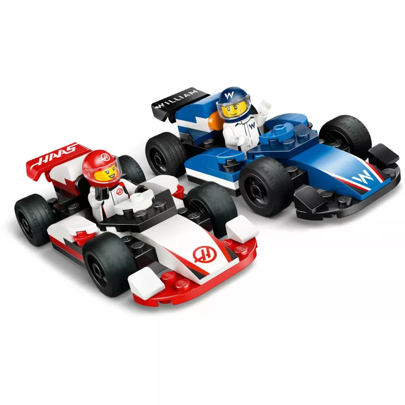 LEGO CITY 60464 F1 - Williams Racing ir Haas F1 lenktyniniai automobiliai