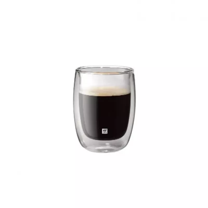 Dvigubo sienelės borosilikatinis stiklas ZWILLING 39500-076, 200 ml, skaidrus, 2 vnt.