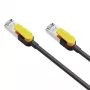 CABLETIME Cat7 S/STP tinklo kabelis, 3 m, juodas