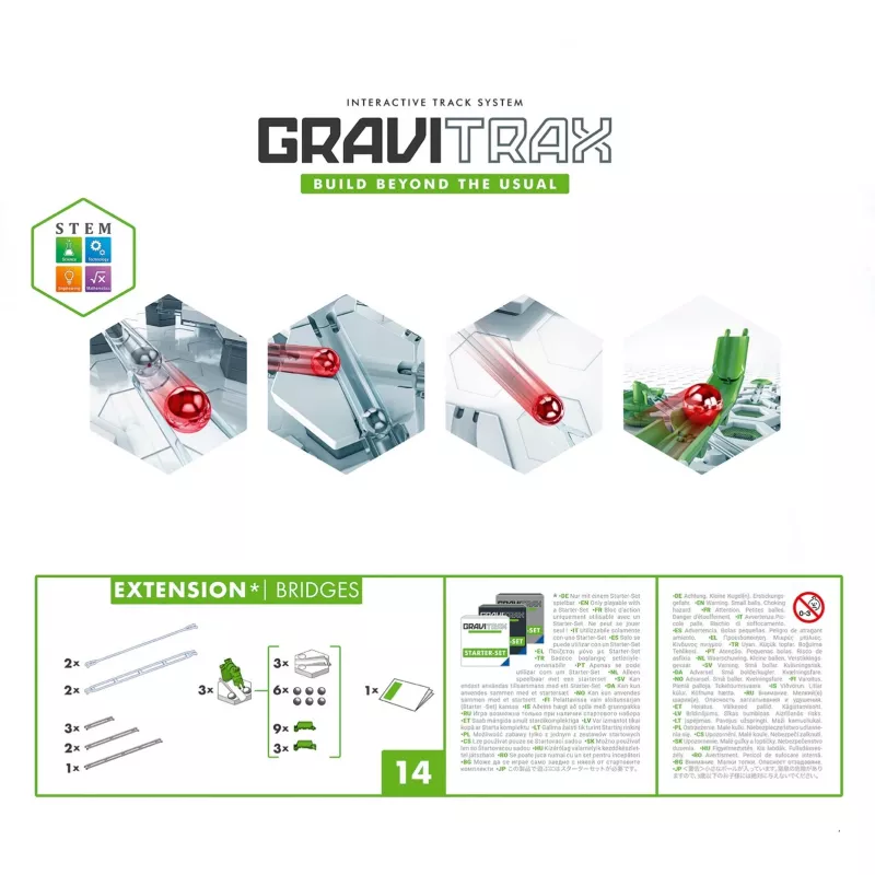 GraviTrax prailginimo tiltai Ravensburger 22423 įvairiaspalviai