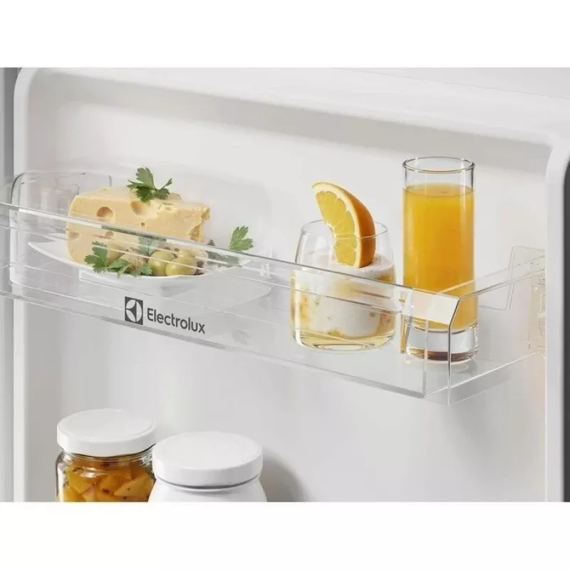 Įmontuojamas šaldytuvas-šaldiklis Electrolux ENS3SE18S — nerūdijantis plienas, viršuje esantis šaldiklis, reversinės durelės, energijos klasė E