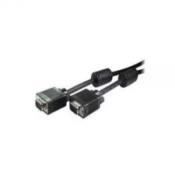 VGA kabelis S-VGA S/CONN 10 m, HD15 (D-Sub), juodas