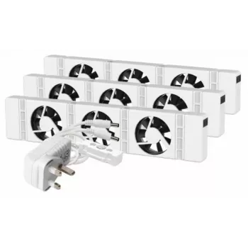 SpeedComfort Trio rinkinys Baltas Ventiliatorius