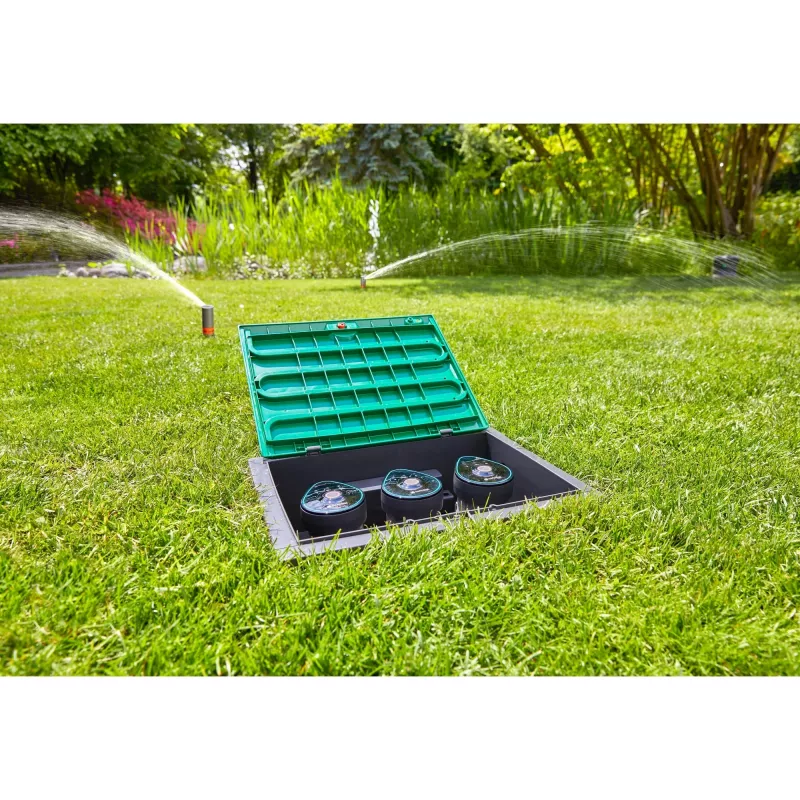 GARDENA 1285-20 Universal vožtuvų dėžė, mėlyna, juoda, oranžinė