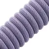 CableMod Classic Coiled CM-CKCA-CW-PW150PW-R klaviatūros kabelis spiralės formos, USB-C ir USB-A, 150 cm, Rum Raisin