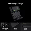 Green Cell GC VitalCharger akumuliatorių įkroviklis su 4× AA 2000 mAh NiMH baterijomis