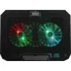 Nešiojamojo kompiuterio aušinimo padėklas DEFENDER NS-510 su 2 ventiliatoriais, 2×USB prievadais ir RGB apšvietimu