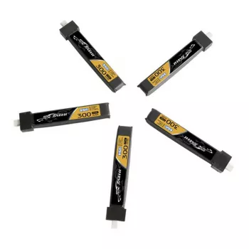 Tattu TAA3001S75BT2 300mAh 3.8V 75C 1S LiPo akumuliatorius su BT 2.0 jungtimi