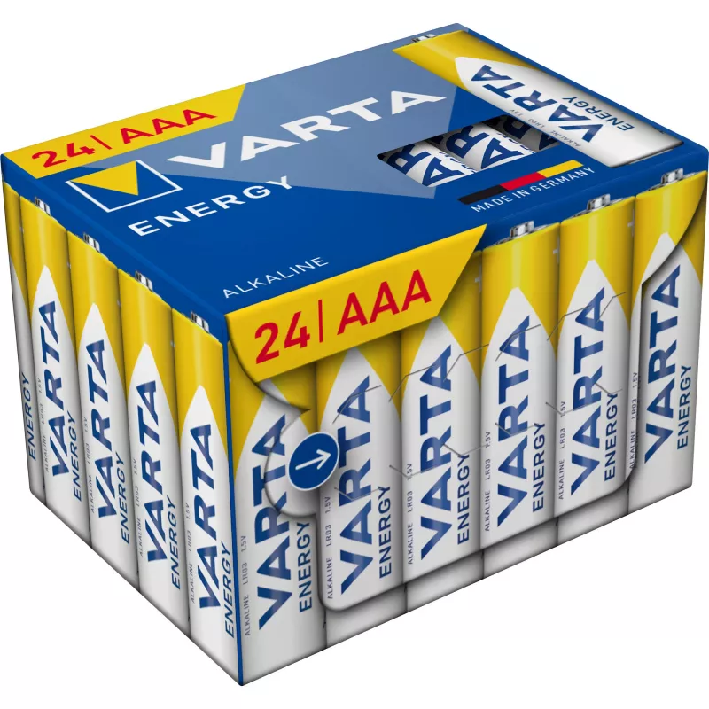 Šarminės baterijos AAA Varta ENERGY Cube 24 vnt. (MPN 4103229234)