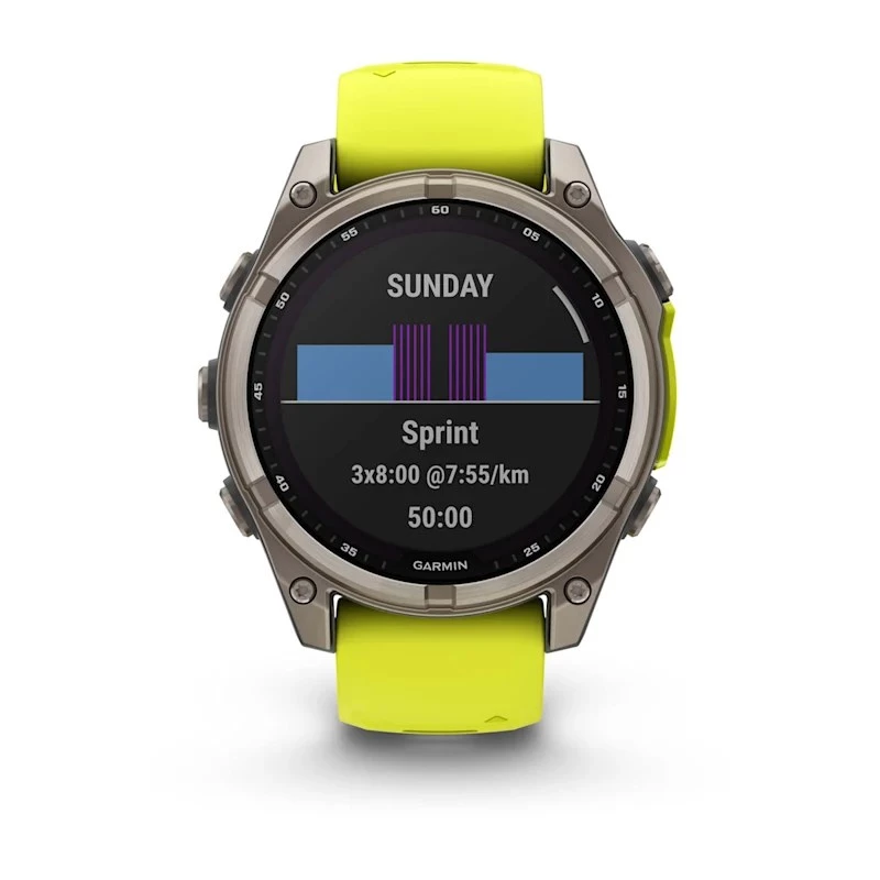 Garmin fenix 8 3,3 cm (1,3 inch) 47 mm skaitmeninis jutiklinis ekranas 260 x 260 pikselių titano korpusas su Wi-Fi ir GPS